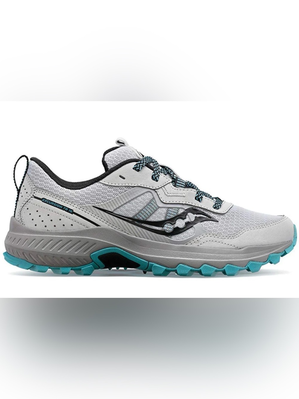 Saucony Women's Excursion TR16 Running Shoes in Gray and Light Blue Size 8